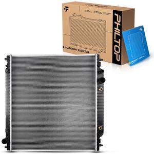 PHILTOP CU2170 Engine Coolant Aluminum Radiator for 1998-2003 F-150 5.4L, 1999-2004 F-250 Super Duty 5.4L, 1999-2004 F-350 Super Duty 5.4L, 2000-2005 Excursion 5.4L, 1998-1999 F-250 5.4L