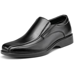 Bruno Marc Men's Square Toe Dress Loafers Formal Shoes (8.5 Wide, 5-black)