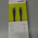 Belkin CAT6 Snagless Ethernet RJ45 M/M Patch Cable for Connecting to LANs or Internet for Use with 100-1000BASE-T Networks, 2m Length, Black (A3L980BT02MBLKS)