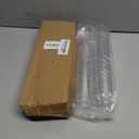 Zezzxu 25 Pack Mini Dessert Cups with Spoons, 2.2 oz Plastic Small Dessert Shotter Cups Slanted Appetizer Cups for Serving Mousse Pudding Triffle