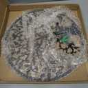 Round Decorative Home Key Holder Wall Mount, Metal Tree Car Key Rack for Wall Organizer for Keys, Wallets, Hats, Used for Decor for House Entryway, Kitchen, Garage, Office (12" Black)