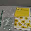 Artoid Mode Yellow Flowers Bee Hello Sunshine Spring Kitchen Towels Dish Towels, 18x26 Inch Summer Holiday Decoration Hand Towels Set of 2