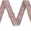 2 x Wide Purse Strap Replacement Crossbody Shoulder Bag Strap Adjustable Handbag Strap Replacement Belts Gold Hardware (Purple)