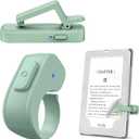 Page Turner Ring for Kindle,Remote Control for iPhone iPad Android Tablets E-Readers,Clicker Page Turner for Kindle Accessories for Camera Video Record&Shutter Selfie (Green)