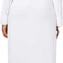 Norma Kamali Women's Four Sleeve Nk Shirt Long Dress (White, M)