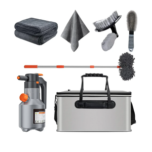 Aceotle Car Detailing Kit Car Cleaning Kit with Foam Gun Sprayer Professional Car Wash Kit Car Cleaner Detailing Brushes Collapsible Bucket Car Wash Tire Brush Absorbent Car Drying Towel