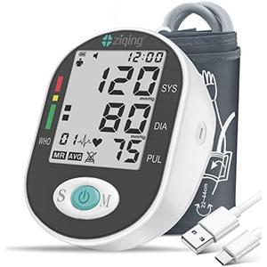 Blood Pressure Monitors, Bp Monitor - Blood Pressure Machine Large Cuff Blood Pressure Monitor Upper Arm Cuff 8.7''-17.3'', Large Screen, 2 Users Total 198 Memories