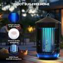 Bug Zapper Outdoor Indoor, Mosquito Zapper, Electric Fly Traps IPX4 Waterproof 20W Lamp Fly Insects Traps for Patio, Garage, Backyard, Porch