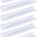 Sooyee 6 Pack Wall Shelves,15 Inch Floating Shelf Hanging Shelves for Wall Storage,Small Bookshelf,Kids Room Decor,Wall Mounted Shelves Display for Funko pop,Toy,Record,Vinyl,Picture,Book,White