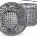 Sepetrel 2 Sets Swimming Pool Filter Basket - Replacement Skimmer Basket for In-Ground Pools - Captures Leaves, Needles and Debris - Most Pump & Water Circulation Systems