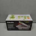 Mueller Pro-Series All-in-One, 12 Blade Mandoline Slicer for Kitchen, Food Chopper, Cucumber Slicer and Spiralizer, Cutter, Dicer, Grater, Gifts for Mom, Kitchen Essentials, White Sand/Green