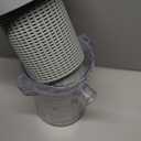 Pool Leaf Canister, Inline Vacuum Filter, Vertical Catcher Design, Quick Clean Easy Removal for Maintenance, Built in Sock for Increased Filtration.