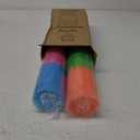 Lilymicky 100 Pack 12 oz Plastic Cups, Neon Glowing Plastic Party Cups, Assorted Neon Colors for Parties, Carnivals, and Any Events