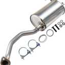 Exhaust Muffler Compatible with 2014-2018 Nissan Versa Note 1.6L, Free Gasket, Hanger and Bolts & Nuts Included, Direct-Fit Replacement