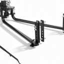 VEVOR Weight Distribution Hitch, 14000 lbs Max Towing & 1400 lbs Max Tongue, Weight Distributing Hitches Kit with Sway Control Includes 2 in Shank & 2-5/16 in Ball, Load Leveling Hitch for Trailers