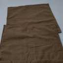 Foindtower Pack of 2, Decorative Linen Soild Throw Pillow Covers Soft Accent Cushion Case Boho Farmhouse Neutral Pillowcase for Chair Couch Sofa Bedroom Living Room Home Decor 20 x 20 Inch Light Brown