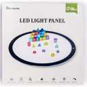 Round LED Light Panel for Kids - Adjustable Brightness - Preschool and Classroom Light Table for Creative Exploration