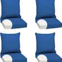 Arden Outdoor Deep Seat Cushion Set, Foam, 4-Pack, 24x24, Cobalt Blue | Sofa, Couch, Conversation Set, Premium High-Density Foam, Never Flattens, Mold and Mildew Resistant