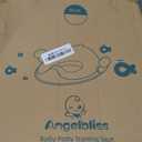ANGELBLISS Baby Potty Training Toilet Seat with Soft Cushion Handles, Haute Collection, Double Anti-Slip Design and Splash Guard for Boys and Girls (Blue)