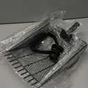 Large Chicken Poop Scooper & Rake 2-in-1, Adjustable 26-69" Stainless Steel Handle, Litter Scooper & Sand Sifting Shovel for Chicken Coop with 2-Shape Sifting Holes (Black)