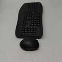 Wireless Keyboard Mouse Combo, Wireless Keyboard with Comfortable Palm Rest and Optical Wireless Mouse for Windows, Mac OS PC/Desktops/Computer/Laptops