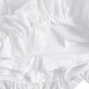 Verdusa Women's Gingham Bubble Mini Skirts Plaid Bow Cute Holiday Short Skorts (White, XL)