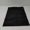 PURRUGS Dirt Trapper Door Mat 20" x 31.5", Non-Slip Machine Washable Entry Rug, Shoe Scraper, Dog Doormat, Super Absorbent Welcome Mat for Front & Back Door, Muddy Wet Shoes & Paws, Black