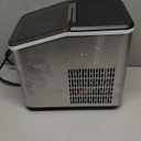 Aeitto Countertop Ice Maker Machine, 26lbs Ice in 24H, 8 Bullet Ice Cubes in 6 Mins, Self-Cleaning Portable Ice Maker with 2 Ice Sizes, Basket & Scoop for Home, Kitchen, Office, Stainless Steel