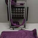 dbest products Trolley Dolly Purple Foldable Shopping cart for Groceries with Wheels and Removable Bag and Rolling Personal Handtruck Standard, 1 unit