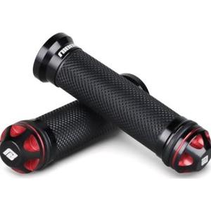 NIBBI Motorcycle Hand Grips, Racing CNC Aluminum & Soft Rubber Handlebar,7/8" Handle Grips for ATV GY6 Scooter