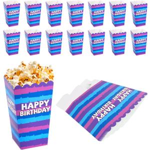 SAVITA 24pcs Video Game Popcorn Boxes, Funny Llama Party Popcorn Bags Battle Holder Bucket Cup Gamers Birthday Decorations for Wrapping Snacks Candy Cookies Party Favor Supplies