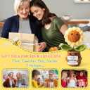 2 x Funny Retirement Gifts for Women Mom Coworker Teacher  Mothers Day Gift  Mini Positive Sunflower Crochet A Wise Woman Once Said  Leaving, Farewell, Going Away Gifts for Friends, Employee (Yellow)