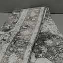 Moynesa Ultra-Thin Washable Area Rug - 4x6 Grey Living Room Rug Oriental Entryway Mat, Non Slip Non Shedding Pet Friendly Bedroom Carpet for Apartment Office Entrance Kitchen