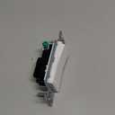 Leviton 5604-2W 15 Amp, 120/277 Volt, Decora Rocker 4-Way AC Quiet Switch, Residential Grade, Grounding, White