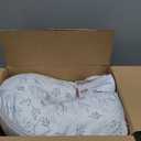 Boppy Nursing Pillow - Firm, Ergonomic U-Shaped Bottle and Breastfeeding Pillow with High Lift for Comfort and Support, Spacious Surface - Gray Gentle Leaves