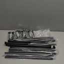 White Curtain Rods for Windows 66 to 137 - 5/8 Inch Heavy Duty Metal Curtain Rod 2 Pack - Adjustable Farmhouse Drapery Rods with Brackets - Rustic Matte