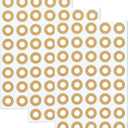 800Pcs/ 20 Sheets Self-Adhesive Hole Reinforcement Stickers 1/4" Diameter Hole Punch Reinforcement Protector Labels Binder Paper Sheets Hole Reinforcement Repair Sticker for School Home Office, Brown
