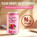 NLIFE Sugar Free Energy Drink Mixed Berry, Pack of 12, 96mg Natural Caffeine, Lutein for Eye Support Drinks, Vitamin Enriched, BL!NK Healthy Clean Energy, No Artificial Sweetener, 11.16 Fl Oz, BBD: 27/04/2027