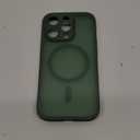 TOCOL Magnetic for iPhone 14 Pro Case, Upgraded Full Camera Protection, Compatible with Magsafe, Drop Protection, Translucent Matte Back Bumper Phone Cover 6.1-Inch, Alpine Green