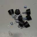 NEWBYTEK M6 Thread Furniture Leveling Feet Screw in Threaded Furniture Levelers Adjustable Table Chair Levelers Feet Glides for Chairs Tables Cabinet Patio - 8 Pack (1.2" Base)