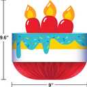 3 x Bubbly Birthday Honeycomb Centerpiece 1ct