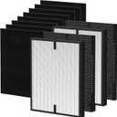 AD 3000 Replacement Air Filters Compatible With Air Doctor 3000, 3000m, 3000pro Air Puri-Fier, includes 2 Premium Air Replacement Filters + 2 Activated Carbon Filters + 8 Pre-Filter