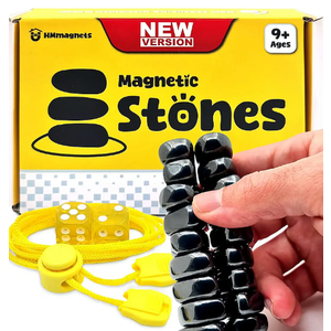 Magnetic Chess Game with Stones & String