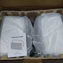 Outdoor Bluetooth Speakers 400w for Garage, Patio, Porch, Gazebo, Soffit, Entertainment Room. Wall Mount Speaker, Wireless Sync Up to 100 Speakers, IPX5 Waterproof (2 Pcs)