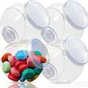 Candy Jar,Cookie Jar Cookie Containers Candy Jars with Lids,4 Pack Plastic Candy Jars for Candy Buffet and Party Table, Candy Buffet Containers, Cookie Jars Dry Food Jars(33.8 oz)