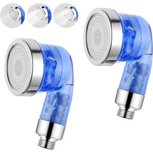 Blue Shampoo Bowl Sprayer Head with Filter, 2PCS Sprayer Head for Portable Salon Sink, 3 Sprayer Modes and High Pressure