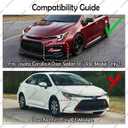 Front Lip Fits 2020-2026 Toyota Corolla, Carbon Fiber Look - WheelX