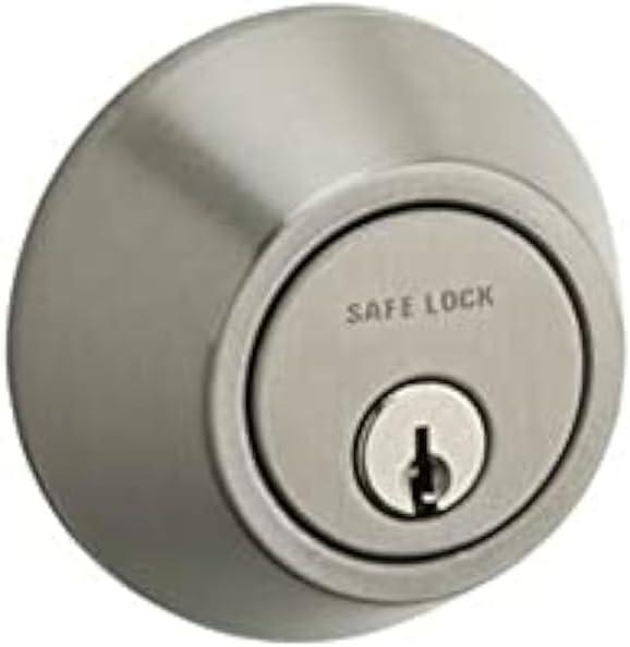 Safelock SD9100-15V1 Single Cylinder Deadbolt with RCAL Latch and RCS Strike with New Chassis Satin Nickel Finish