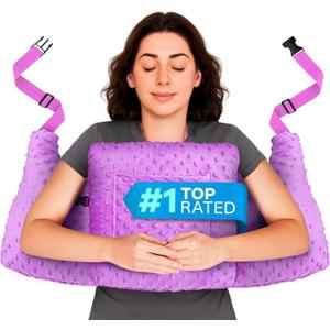 Zomaple Post Mastectomy Pillow Post Surgery  Post-Op Essentials, Breast Augmentation/Reduction & Mastectomy Recovery Supplies  Washable Cover for Comfort & Support (Standard, Lavender)