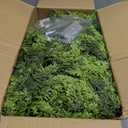 2 Pcs 9FT Cedar Garland with Lights, Prelit Christmas Garland Artificial Realistic, Real Touch Pine Christmas Garland for Mantle Stairs Outdoor Decoration, Battery Operated Faux Greenery Garlands